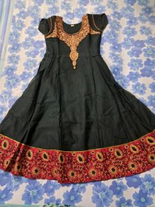 Black And Red Anarkali Set