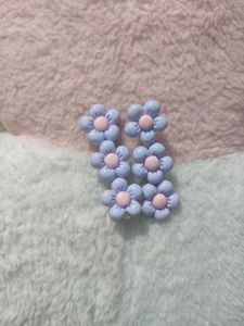Cute Flower Hair Clips 💜