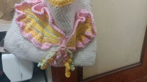 handmade Crochet Butterfly Tote Bag