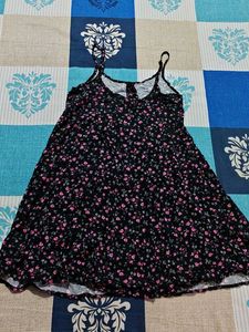 Korean Floral Mini Dress