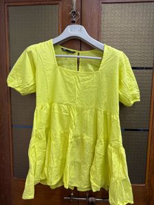 Neon Yellow ZARA Mini Dress