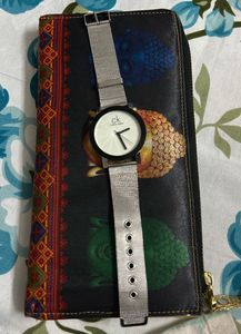 Calvin Klein Watch with Unique Wallet