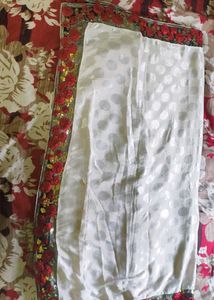 Elegant White Colour Saree