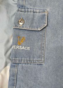 Versace Light Wash Cargo Jeans