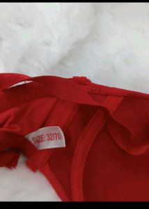 Padded Bra - Red &amp; Grey