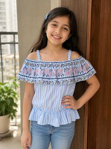 Off Shoulder Girls Top