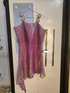 Lavender Assymetrical Sharara Set
