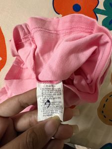 Pink Polo Shirt with Collar Detail