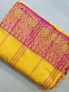 12)Pure Cotton Khadi Saree