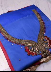 Royal Blue Embroidered Kurta Set