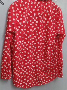 ❤️Valentine's day Red Heart Print Shirt - ONLY