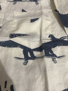 Cute Dinosaur Print Shirt