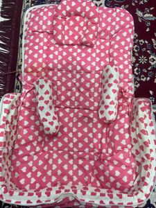 Pink Heart Baby Lounger