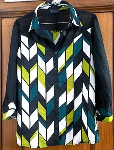Abstract Printed Shirt - Top