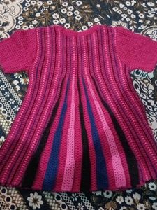 Chic Pink Striped Knit Top