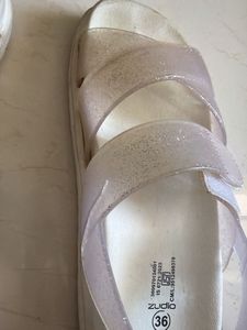 Sparkly Glitter Jelly Sandals for women— Zudio