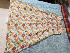 Floral Print Sleeveless kurta with legin