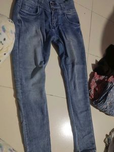 Blue Wash Skinny Fit Jeans