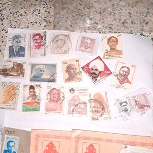 24 Vintage Indian PERSONALITIES  Stamps Collection