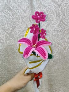 Handmade Pink Flower Bouquet