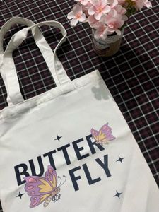 Cute Butterfly Tote Bag