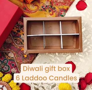 Diwali Laddu Candles Box - Set of 6 Laddoo