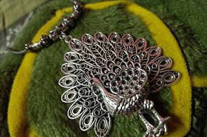 Oxidised Silver Long Necklace
