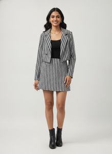 blazer + skirt
