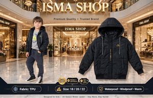 Kids Black Winter Jacket