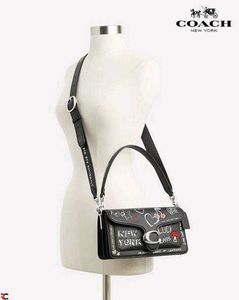 Coach New York Graffiti Shoulder Bag WITH BOX
