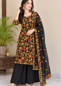 Embroidered jumper febric