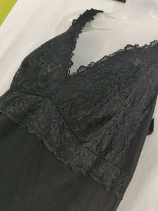 Black Lace Trim Camisole