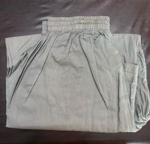 Green &amp; Grey Ethnic Kurta Set