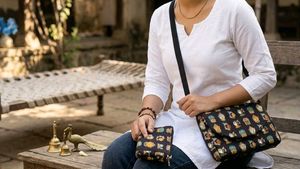 Cute Printed Sling Bag + Matching Pouch Combo