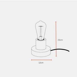 FIG Living Naked Bulb Table Lamp (Brown) @699/-