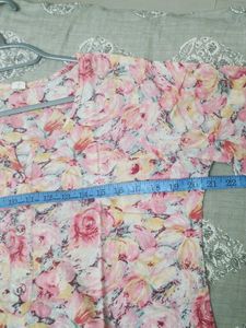 Floral Print Kurta Top