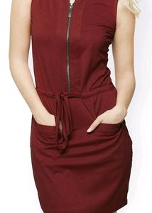 Miss Chase | Women's Maroon Sheath dress | Size XS