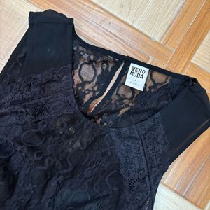 Vero Moda Black Dress With Detailed Back