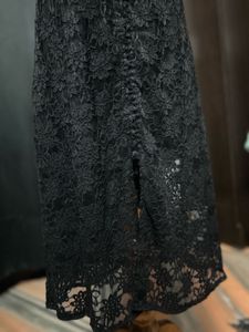 Elegant Black Lace Dress