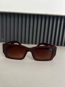 Stylish Brown Rectangular Sunglasses