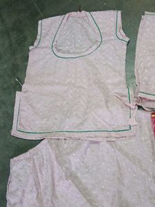 Light Pink Chikankari Lehenga Set