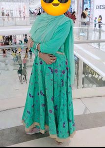 Elegant Teal Anarkali Suit
