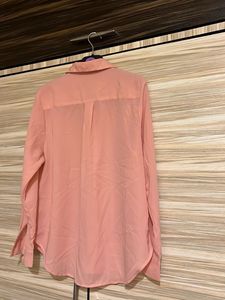 Chic Pink Button-Up Blouse Stop