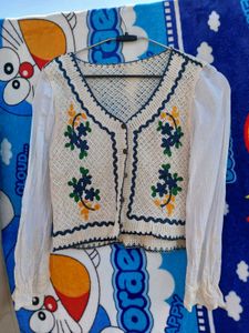 Vintage Embroidered Cardigan
