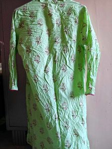Light Green Printed Kurta