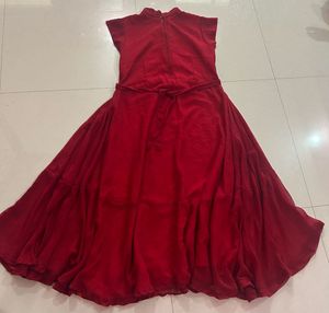 Elegant Red Maxi Dress