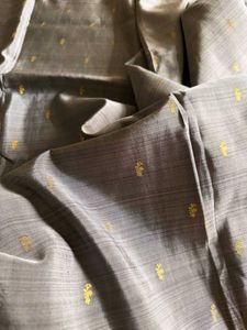 Silver Pure Silk Kanjivaram Saree