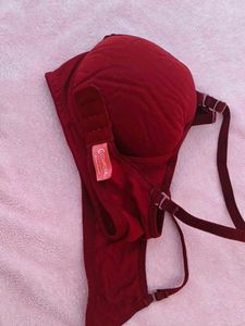 Red Push-Up Bra