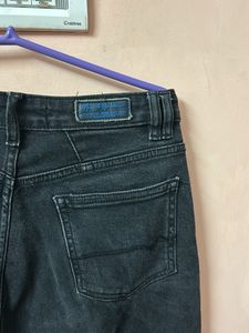 Blackish Grey Flared Jeans