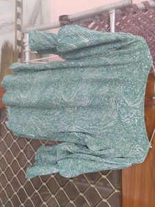Stylish Green Printed Top